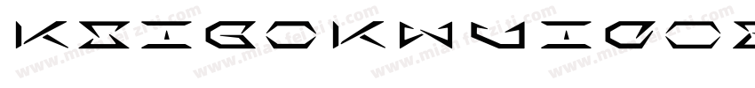 KSIGOKWUID0 23 0字体转换